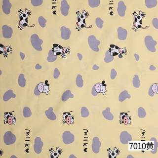 童装印花面料 花号7010黄